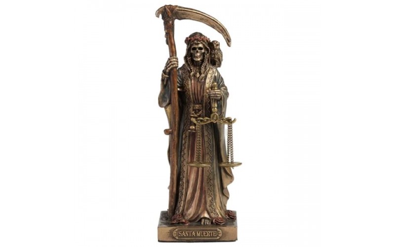 Santa Muerte (Cold Cast Bronze & Resin Miniature 10.6cm / 4.2) (Μινιατούρα Ηλεκτρόλυσης Μπρούτζου & Ρητίνης 10.6εκ.)
